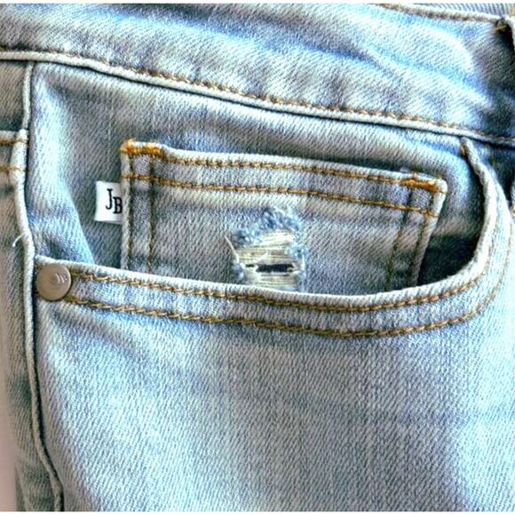 Judy Blue Distressed Blue Jeans Boyfriend Light Wash 15 32 14 Destroyed Ankle - Picture 14 of 15